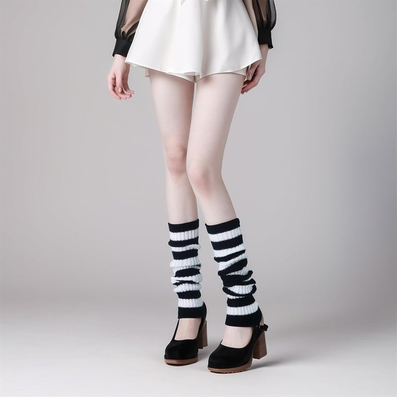 Insdark Goth Leg Warmers Women Japanese Gothic Y2k Harajuku Grunge Emo Punk 80s - Image 2